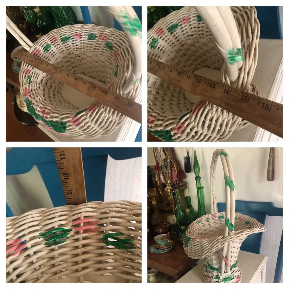 Antique Wicker Easter Basket